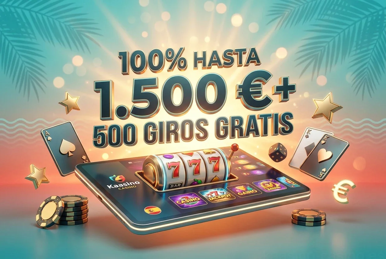 100% HASTA 1.500 €+ 500 GIROS GRATIS